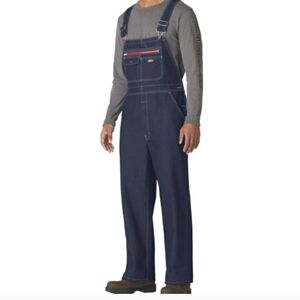 Dickies Bib Overalls Large Red Zipper large